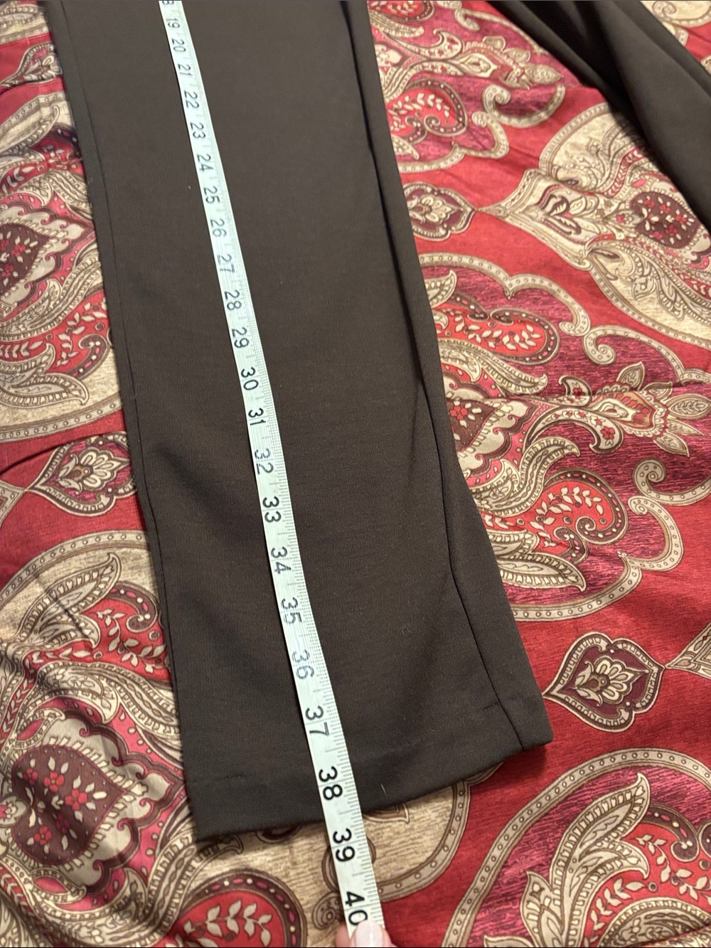 MICHAEL Michael Kors Chocolate Brown Straight-Leg Ponte Pants - Picture 6 of 7